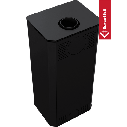 Kratki Kaminofen aus stahl KRATKI TITAN GLASS Ø 150 11 kW