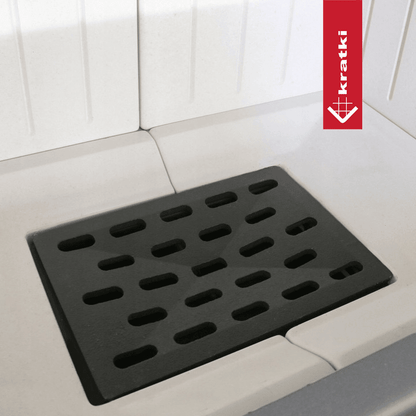 Kratki Kamineinsatz aus Stahl KRATKI LUCY SLIM rechts 8 kW Ø 160 schwarz Verkleidung