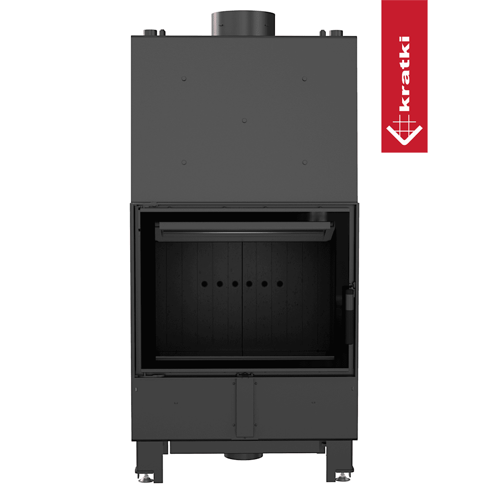 Kratki Wasserführender Kamineinsatz KRATKI LUCY 16 kW Ø 200 schwarz Verkleidung