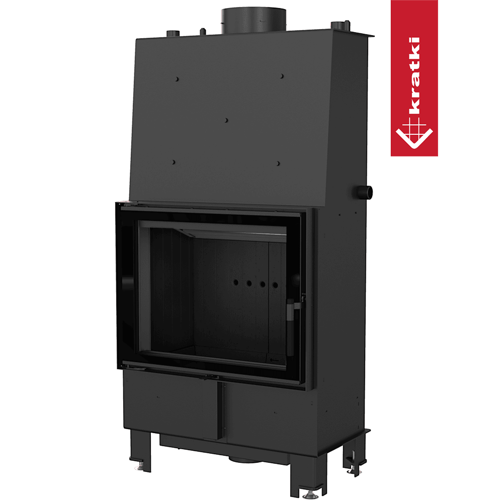 Kratki Wasserführender Kamineinsatz KRATKI LUCY 16 kW Ø 200 schwarz Verkleidung