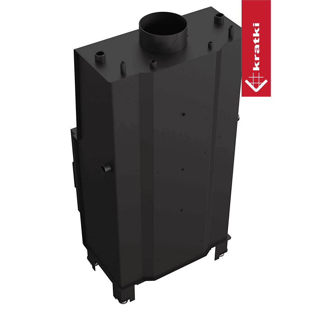 Kratki Wasserführender Kamineinsatz KRATKI LUCY 16 kW Ø 200 schwarz Verkleidung