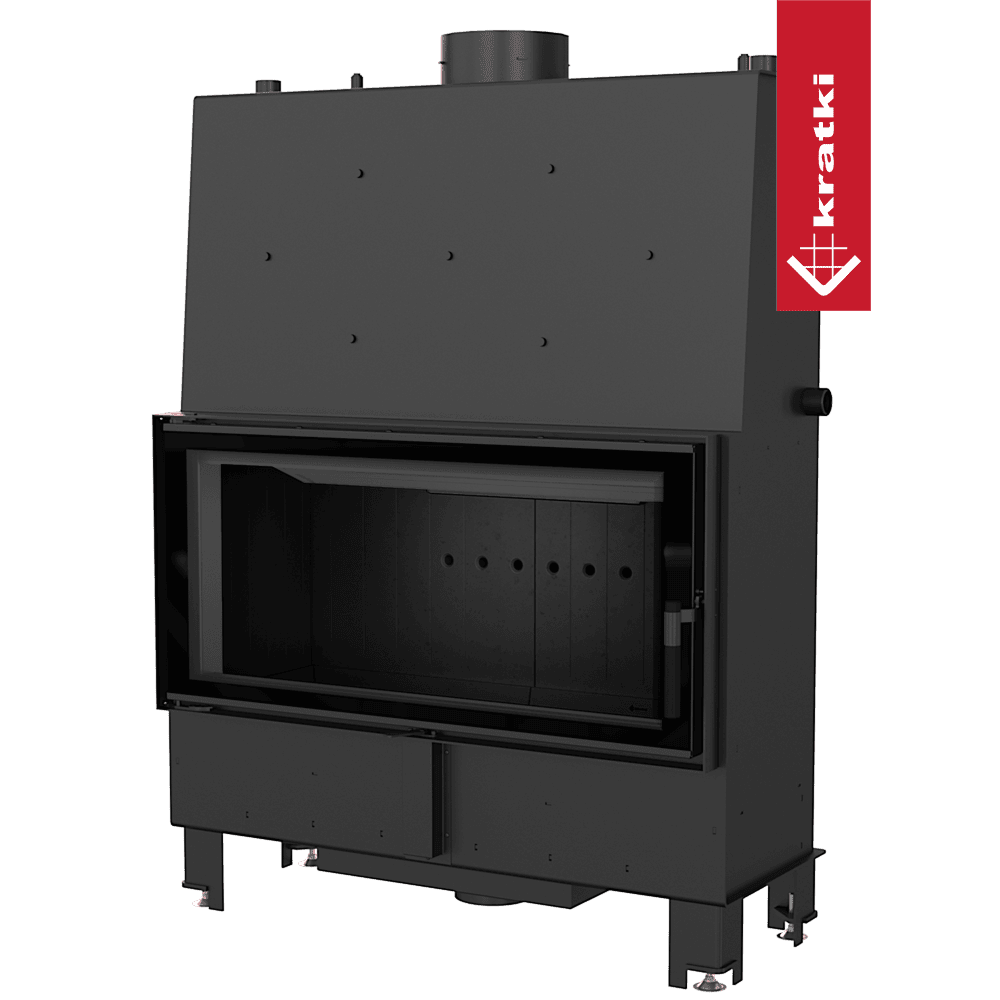 Kratki Wasserführender Kamineinsatz KRATKI LUCY 20 kW Ø 200 schwarz Verkleidung