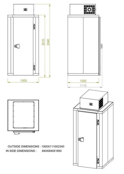 CombiSteel MINI FRIERZELL INKL. TIEFKÜHLAGGREGATE