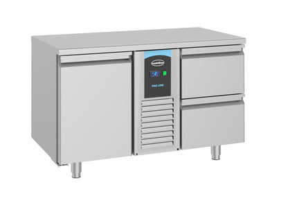 CombiSteel 700 KÜHLTISCH 1 TÜR UND 2 SCHUBLADEN MONOBLOCK ENERGY LINE