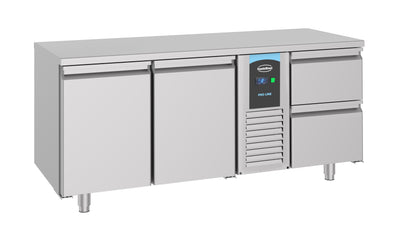 CombiSteel 700 KÜHLTISCH 2 TÜREN UND 2 SCHUBLADEN MONOBLOCK ENERGY LINE