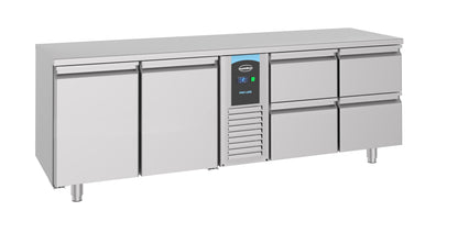 CombiSteel 700 KÜHLTISCH 2 TÜREN UND 4 SCHUBLADEN MONOBLOCK ENERGY LINE