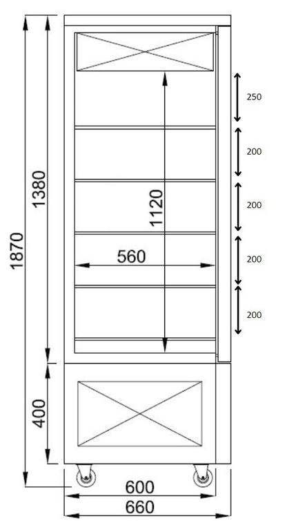 CombiSteel GEKÜHLTES GEBÄCKVITRINE