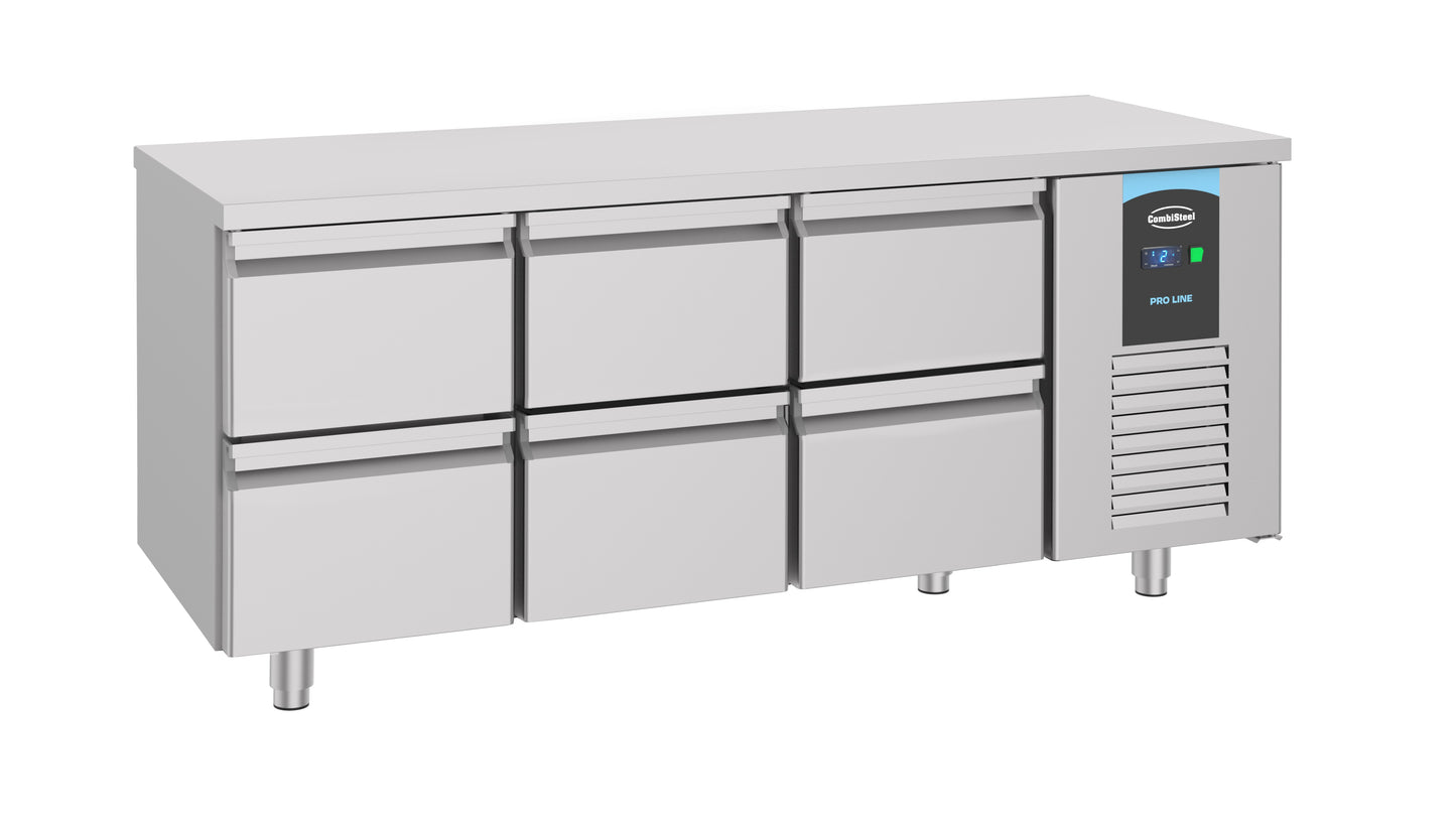 CombiSteel 700 KÜHLTISCH 6 SCHUBLADEN ENERGIELINIE ENERGY LINE