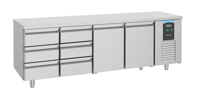 CombiSteel 700 KÜHLTISCH 2 TÜREN 6 SCHUBLADEN ENERGY LINE