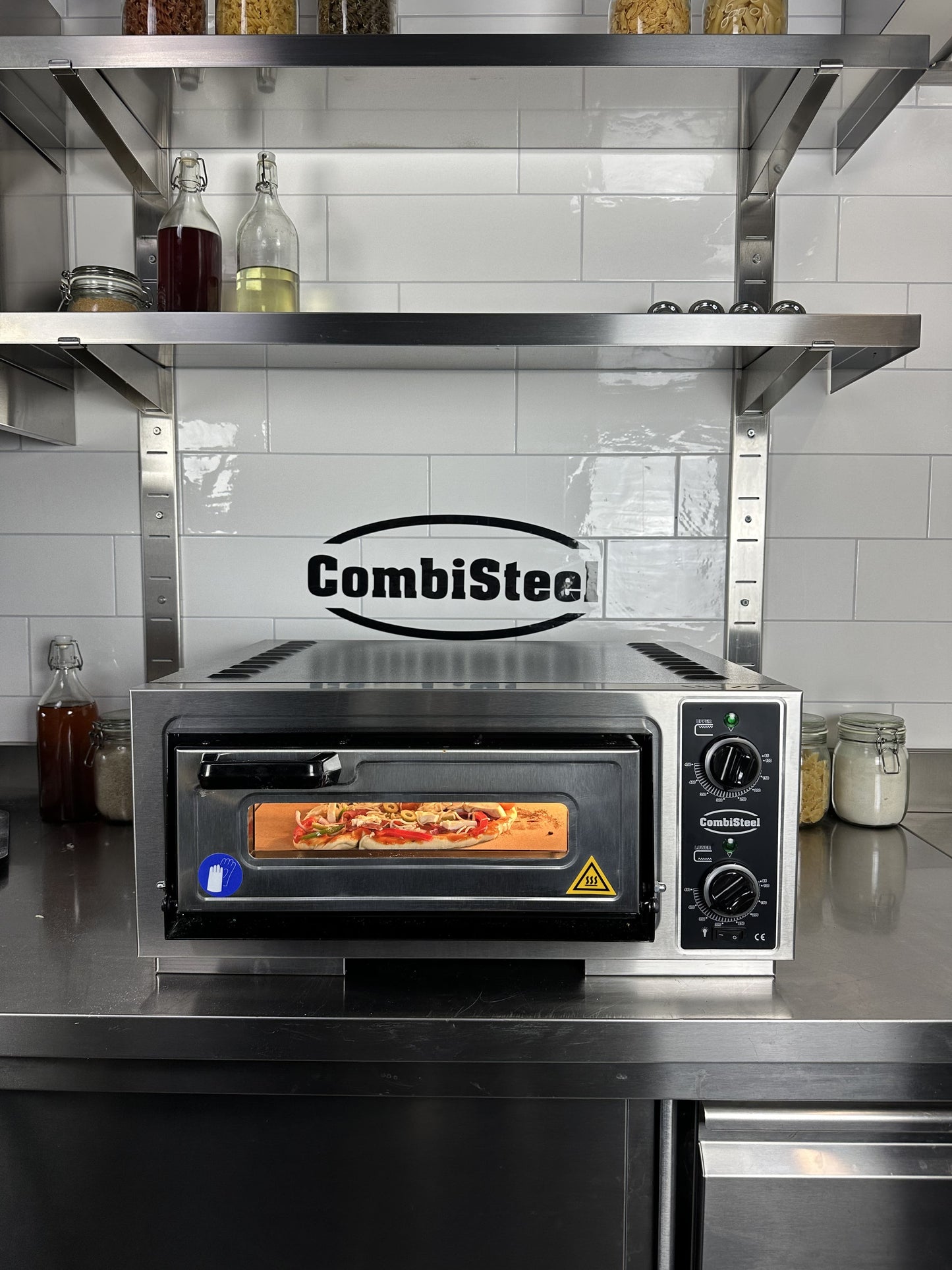 CombiSteel ELEK. PIZZAÖFEN ENKEL 1 X 1