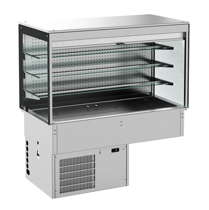 CombiSteel EINBAU WANDMODELL KÜHLVITRINE ECKIG – MIT ROLLVORHANG  3/1 GN