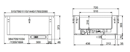 CombiSteel EINBAU BAIN-MARIE HEIßE LUFT 4/1
