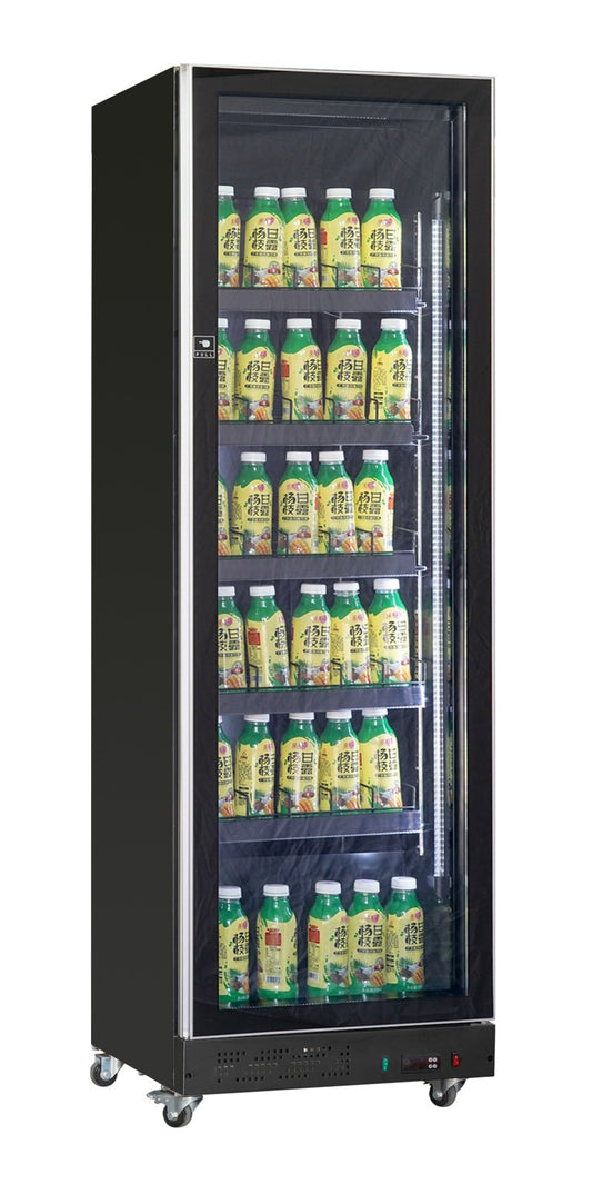 CombiSteel KÜHLSCHRANK 1 GLASTÜR SCHWARZ