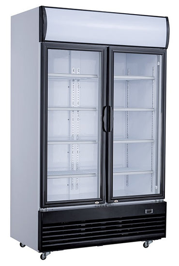 CombiSteel KÜHLSCHRANK 2 GLASTÜREN 1000L