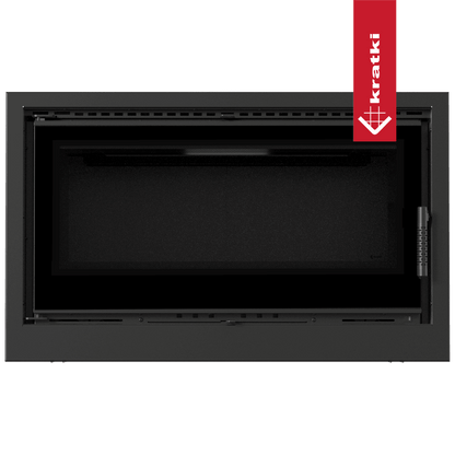 Kratki Kamin-Kassette KRATKI ARKE 95 14 kW Ø 200 schwarz Verkleidung