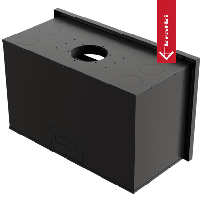 Kratki Kamin-Kassette KRATKI ARKE 95 14 kW Ø 200 schwarz Verkleidung