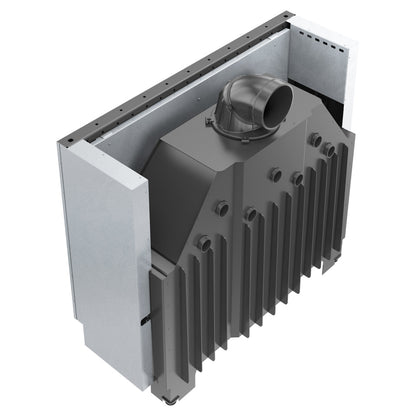 Kratki Stahlkamineinsatz MB120 mit Hebesystem