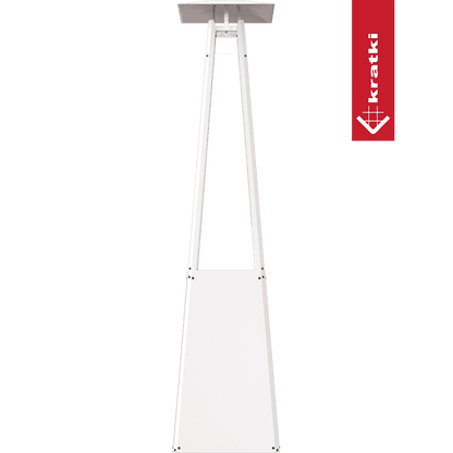 Kratki Gasheizstrahler Umbrella Stahl weiß 12kW Set