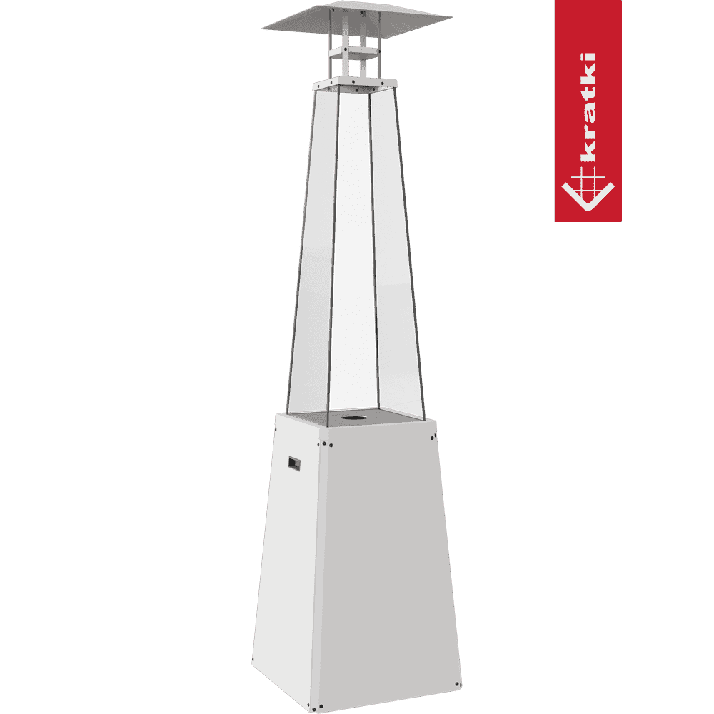 Kratki Gasheizstrahler Umbrella BS Stahl 12kW Set