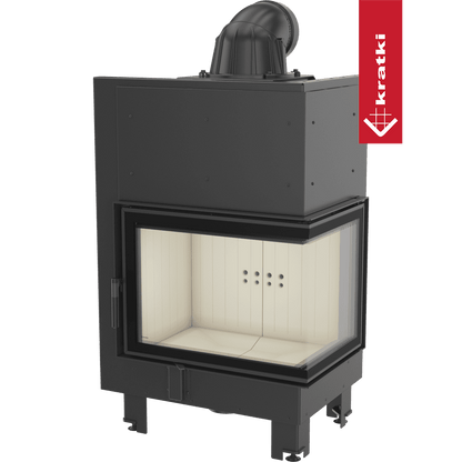 Kratki Kamineinsatz aus Stahl KRATKI MBZ rechts 13 kW Ø 200