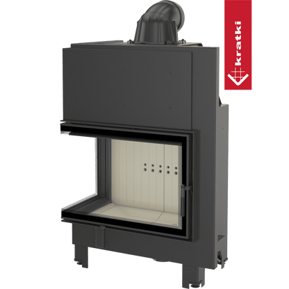 Kratki Kamineinsatz aus Stahl KRATKI MBA links 17 kW Ø 200