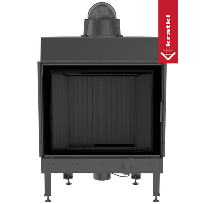Kratki Kamineinsatz aus Stahl KRATKI NADIA 13 kW Ø 200 schwarz Verkleidung