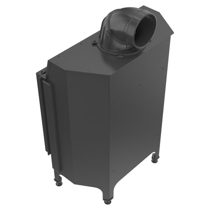 Kratki Kamineinsatz aus Stahl KRATKI NADIA 13 kW Ø 200 schwarz Verkleidung