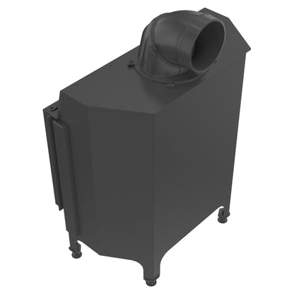Kratki Kamineinsatz aus Stahl KRATKI NADIA 12 kW Ø 200 schwarz Verkleidung