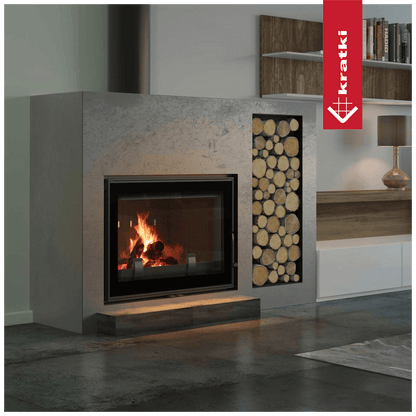 Kratki Kamineinsatz Gusseisen KRATKI FRANEK 12 kW Ø 200
