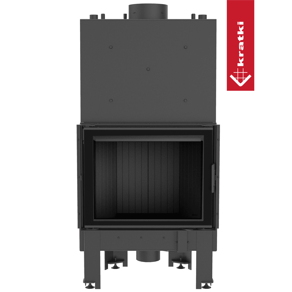 Kratki Wasserführender Kamineinsatz KRATKI NADIA 12 kW Ø 200 schwarz Verkleidung