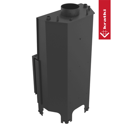Kratki Wasserführender Kamineinsatz KRATKI NADIA 12 kW Ø 200 schwarz Verkleidung