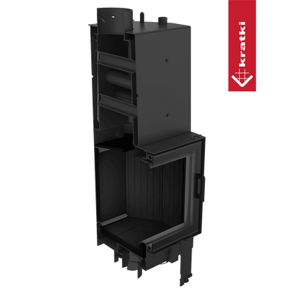 Kratki Wasserführender Kamineinsatz KRATKI NADIA 12 kW Ø 200 schwarz Verkleidung