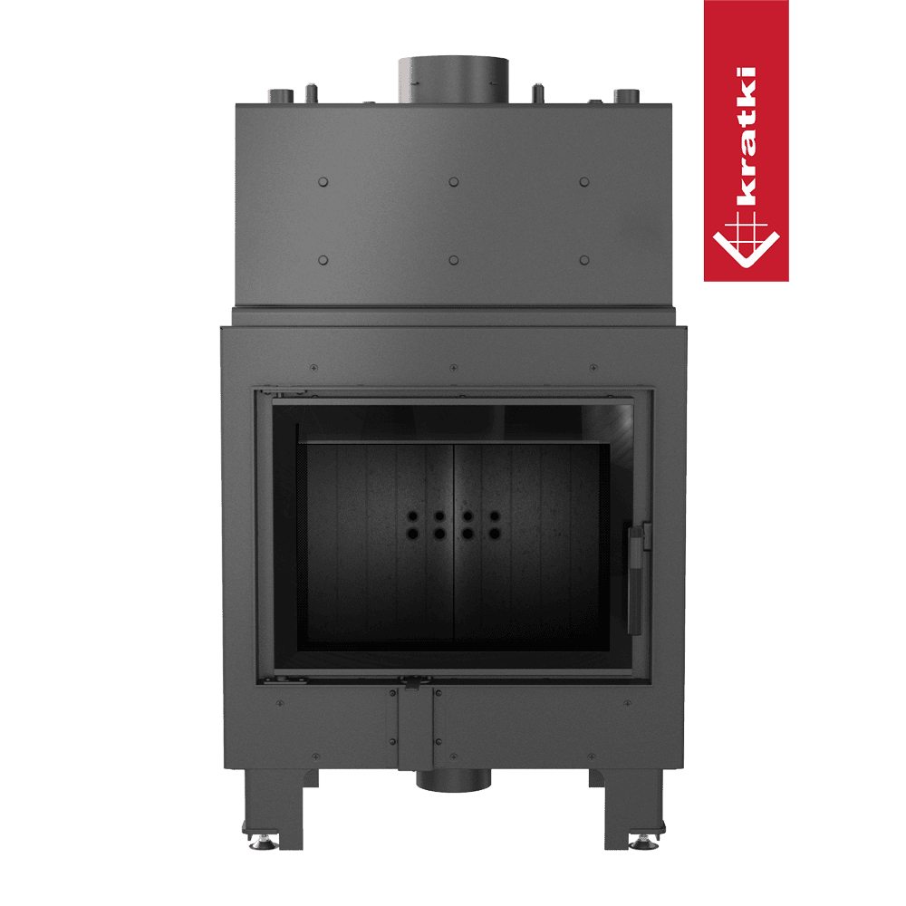 Kratki Wasserführender Kamineinsatz KRATKI MBM 12 kW Ø 180 schwarz Verkleidung