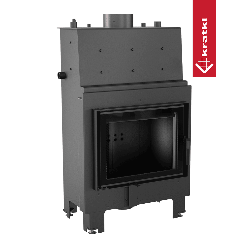 Kratki Wasserführender Kamineinsatz KRATKI MBM 12 kW Ø 180 schwarz Verkleidung