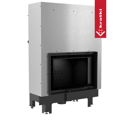 Kratki Wasserführender Kamineinsatz KRATKI MBO 15 kW Ø 200 mit Schiebetür schwarz Verkleidung
