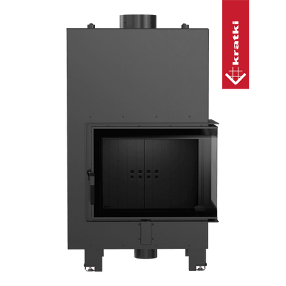 Kratki Wasserführender Kamineinsatz KRATKI MBZ rechts 13 kW Ø 200 schwarz Verkleidung