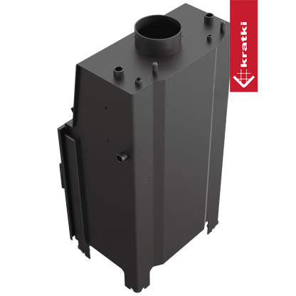 Kratki Wasserführender Kamineinsatz KRATKI MBZ 13 kW Ø 200 Schwarze Thermotec-Auskleidung