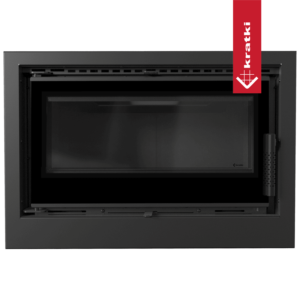 Kratki Kamin-Kassette KRATKI ARKE 70 8 kW Ø 150 schwarz Verkleidung