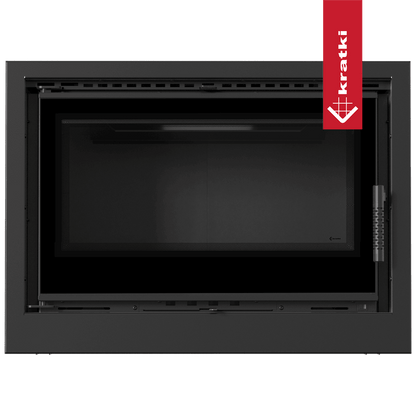 Kratki Kamin-Kassette KRATKI ARKE 80 12 kW Ø 200 schwarz Verkleidung