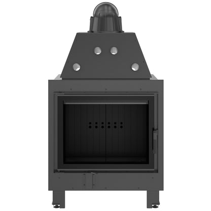 Kratki Kamineinsatz aus Stahl KRATKI MBA 17 kW Ø 200 schwarz Verkleidung