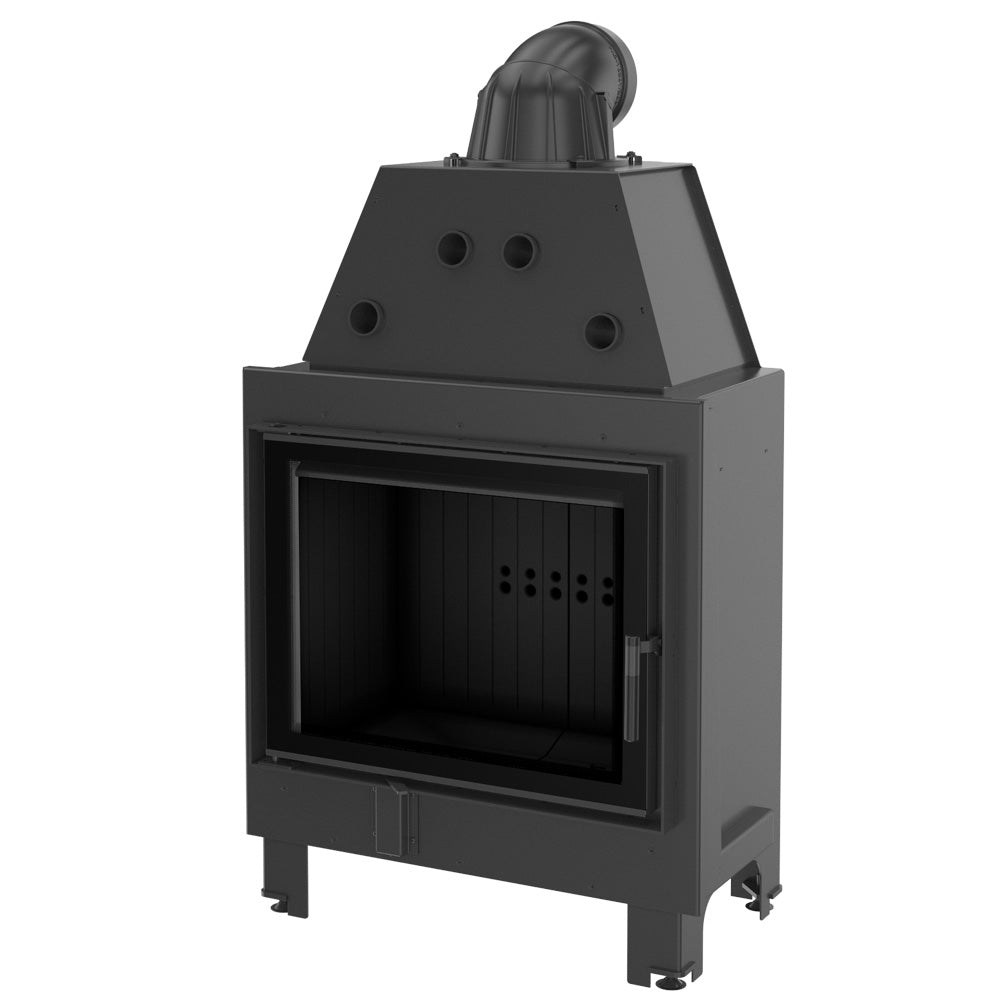 Kratki Kamineinsatz aus Stahl KRATKI MBA 17 kW Ø 200 schwarz Verkleidung