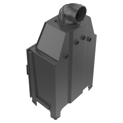 Kratki Kamineinsatz aus Stahl KRATKI MBA 17 kW Ø 200 schwarz Verkleidung