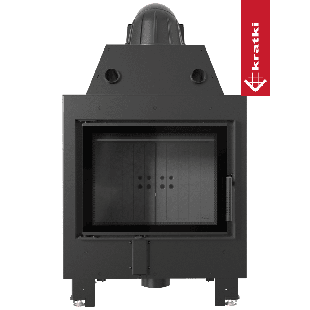 Kratki Kamineinsatz aus Stahl KRATKI MBM 10 kW Ø 200 schwarz Verkleidung