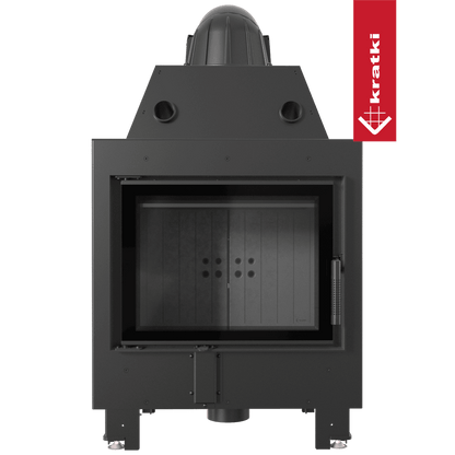 Kratki Kamineinsatz aus Stahl KRATKI MBM 10 kW Ø 200 schwarz Verkleidung