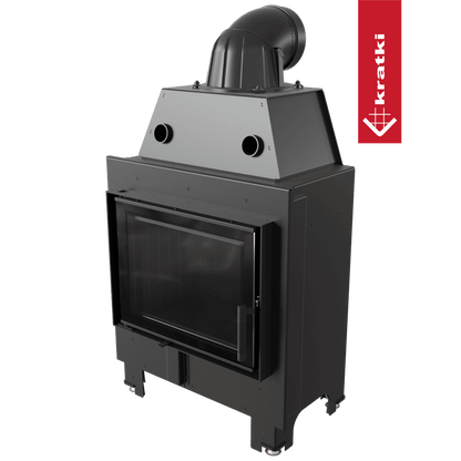 Kratki Kamineinsatz aus Stahl KRATKI MBM 10 kW Ø 200 schwarz Verkleidung
