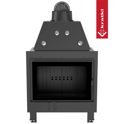 Kratki Kamineinsatz aus Stahl KRATKI MBO 15 kW Ø 200 schwarz Verkleidung