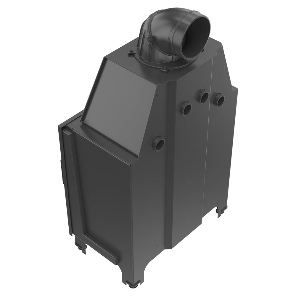 Kratki Kamineinsatz aus Stahl KRATKI MBO 15 kW Ø 200 schwarz Verkleidung