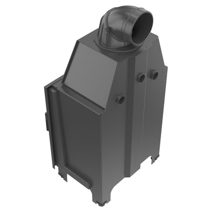 Kratki Kamineinsatz aus Stahl KRATKI MBZ 13 kW Ø 200 schwarz Verkleidung