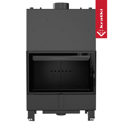 Kratki Wasserführender Kamineinsatz KRATKI LUCY 16 kW Ø 200 Doppelverglasung schwarz Verkleidung