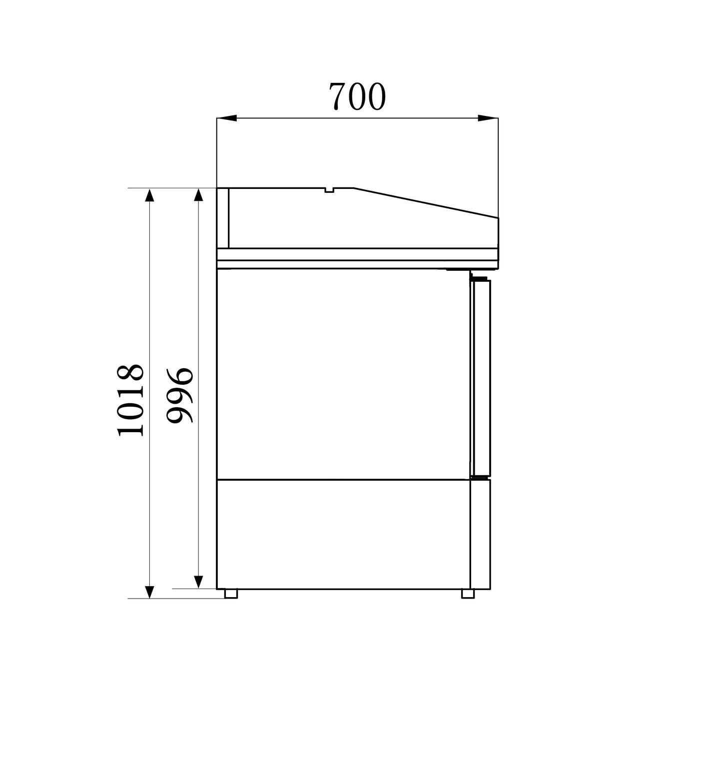 CombiSteel PIZZATISCH 3 TÜREN